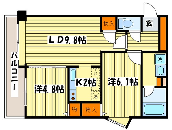 ＰＲＩＭＥ　ＵＲＢＡＮ北３条通の物件間取画像